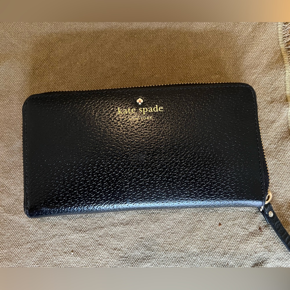 Black Kate Spade Large Wallet